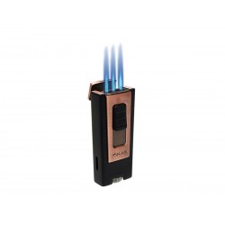 Xikar Trezo Triple cigarette lighter in Black / Vintage Bronze