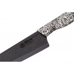 Samura Inca z czarnym ceramicznym ostrzem, nóż szefa kuchni 18,7 cm.