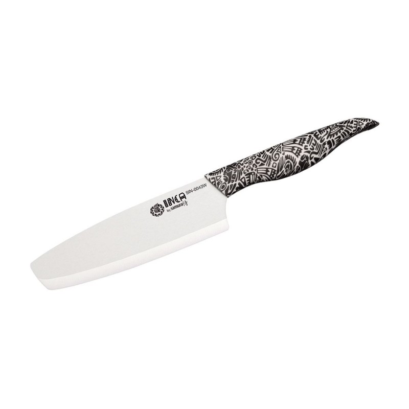 Samura Inca with white ceramic blade, Nakiri knife 16.5 cm.