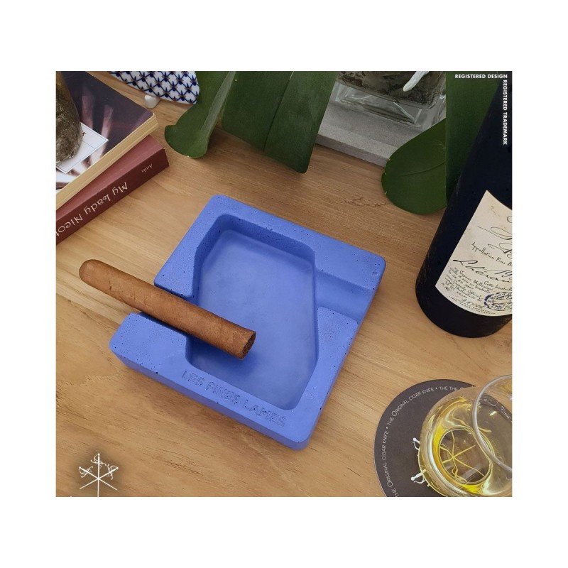 Les Fines Lames Aschenbecher für Zigarren DYAD BLUE