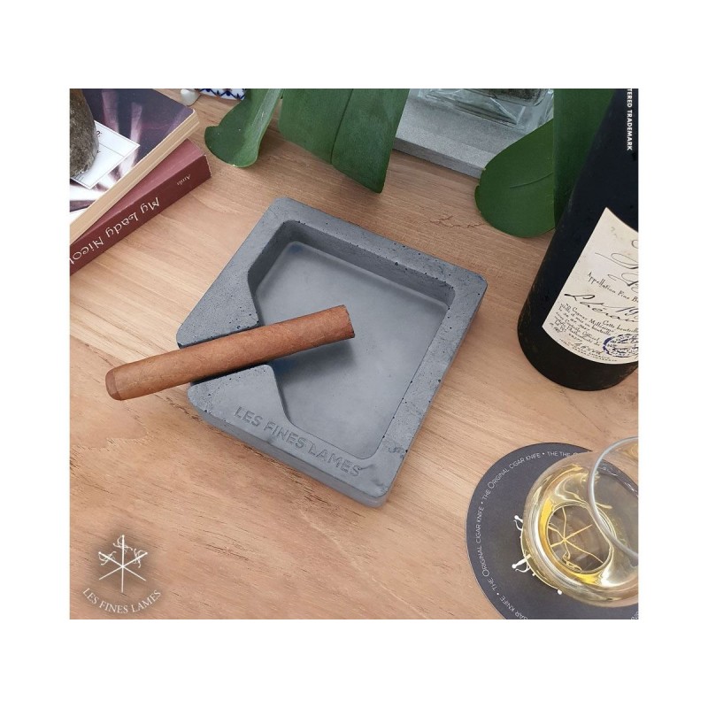 Les Fines Lames Aschenbecher für Zigarren MONAD ANTHRAZIT