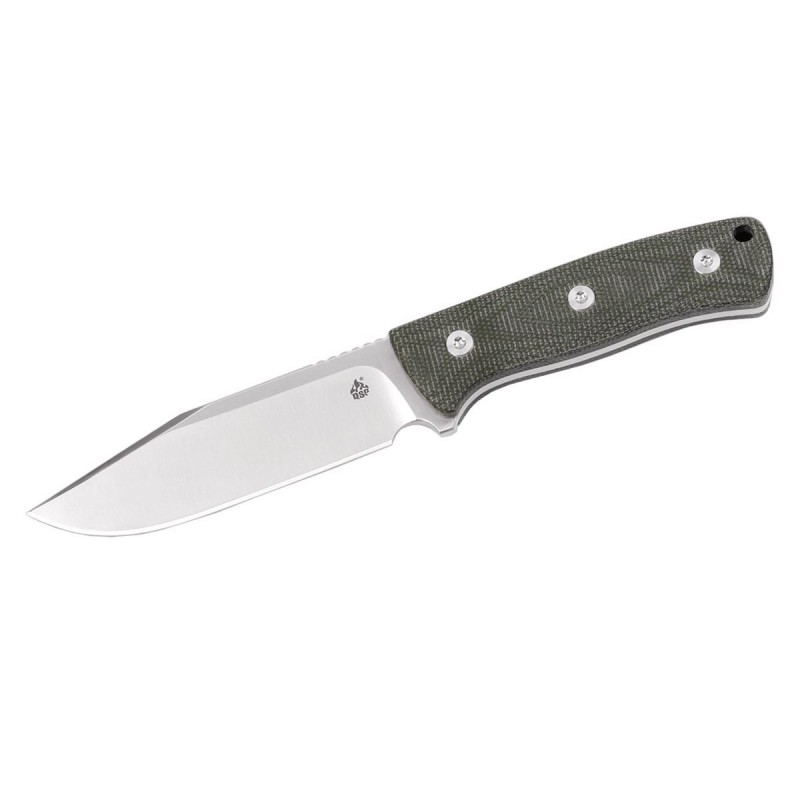 QSP Bison QS134-C Fixed Blade Green Micarta