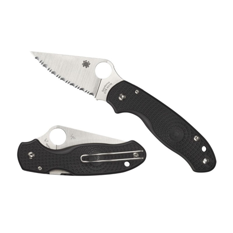 Spyderco Para 3 lightweight Serrated C223SBK