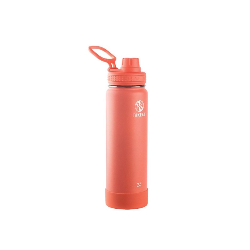 Takeya Actives Insulated Bottle 24oz / 700ml Coral