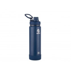 Takeya Actives Insulated Stainless Water Bottle with Insulated Spout Lid  24oz Midnight