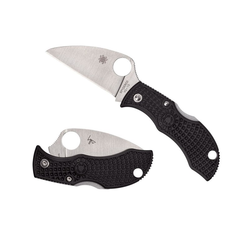 Spyderco Manbug Frn Black Wharncliffe Plain MBKWP