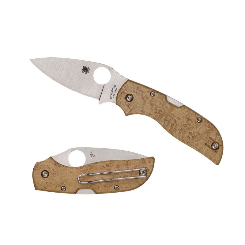 Spyderco Chaparral Birdseye Maple Wood C152WDP