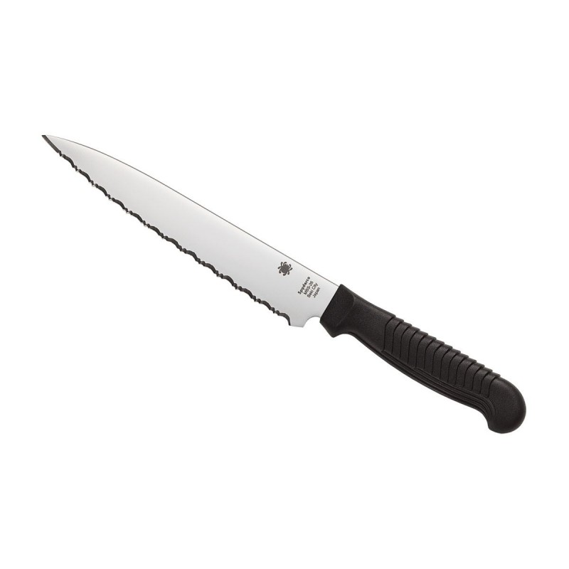 Spyderco Kitchen Classics Cucina (Utility) cm.16,5 Serrated Black K04SBK