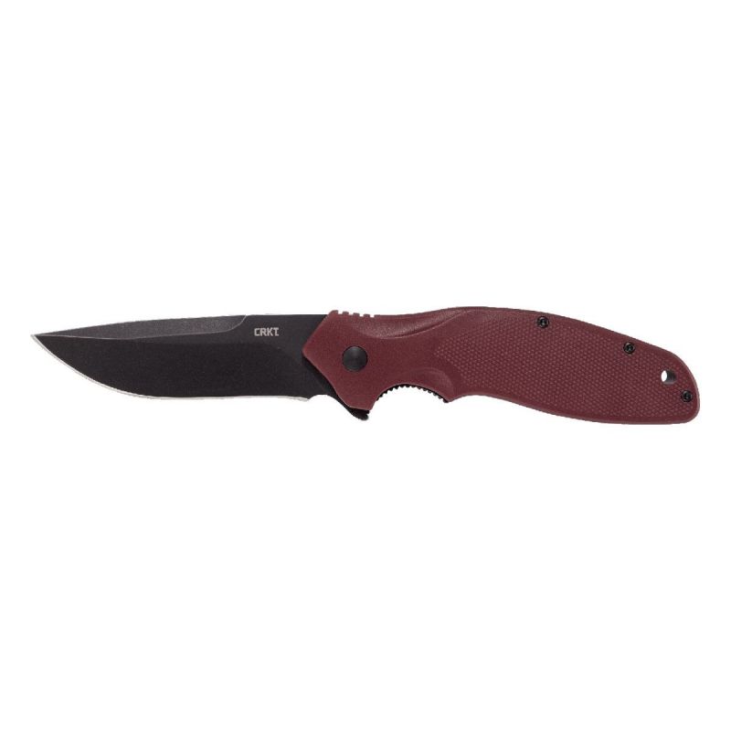 CRKT Shenanigan Assisted Maroon K800RKP Plain