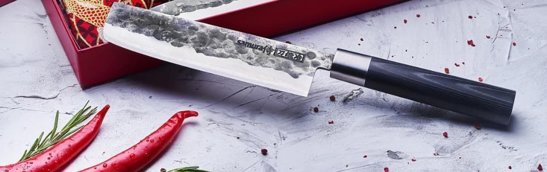 Nakiri the classic Japanese vegetable knife.