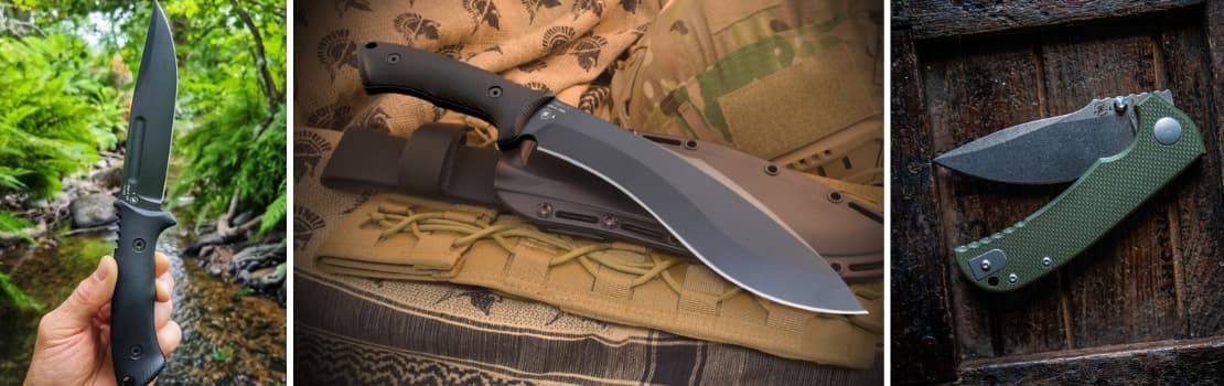 Noże wojskowe i taktyczne Spartan Blades wyprodukowane w USA